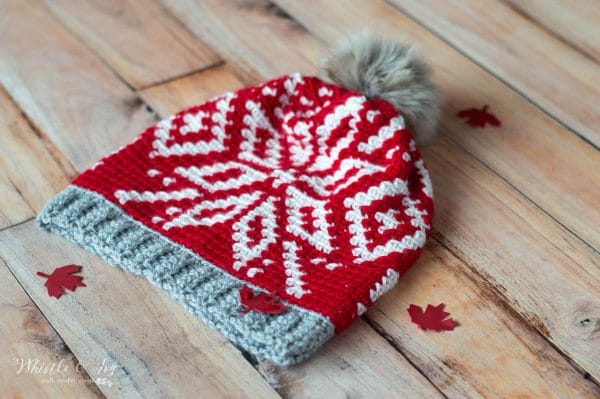 chinook toque by whistle and ivy with Mission Leather Supply applique