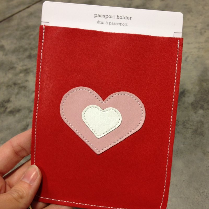 heart passport holder