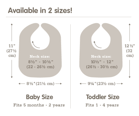Mally Bibs Size Chart