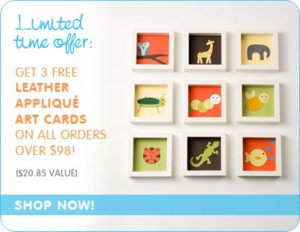 Get 3 FREE art cards on orders over $98!  