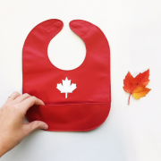 Canadian Maple Leaf Leather Bib