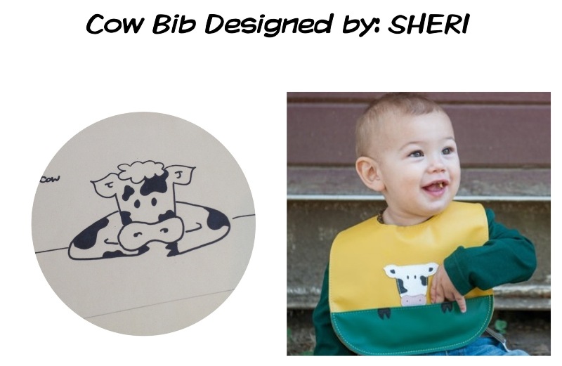 cow bib by mally bibs