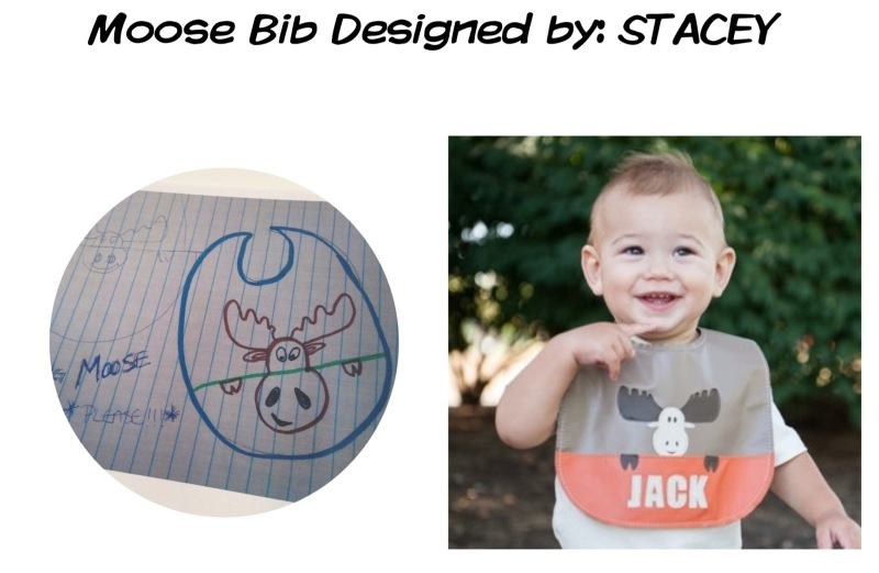 moose bib design by mally bibs