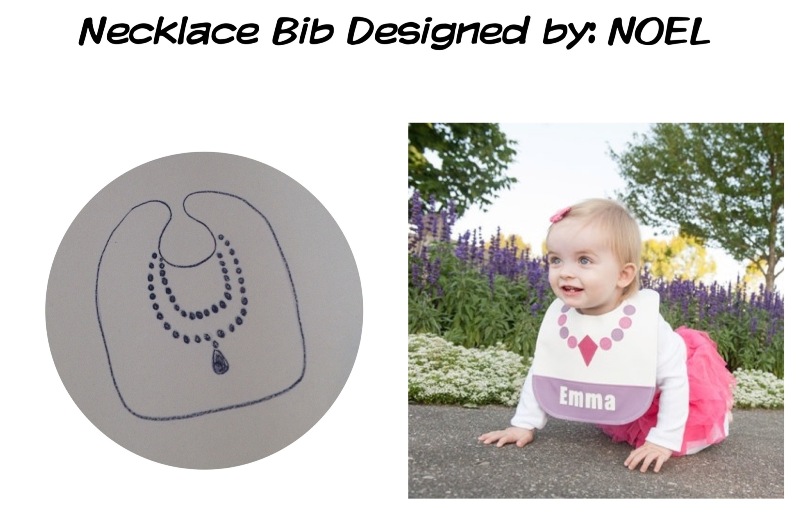 necklace bib by mally bibs