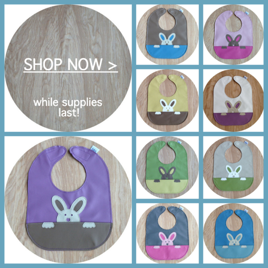 One of a Kind Bunny Bibs!