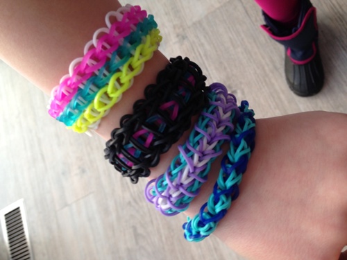 Malia's rainbow looms